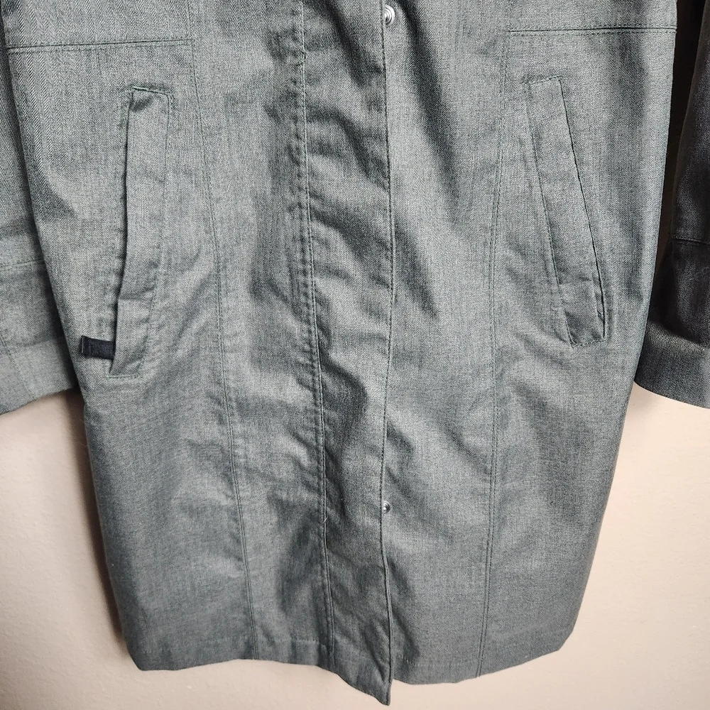 Eddie Bauer Womens Green Girl on the Go Waterproof Trench Coat-Size XS